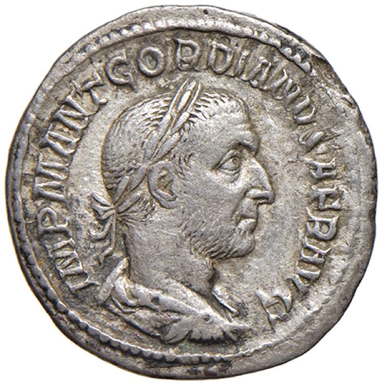 Gordiano I (238)  Denario - Busto ... 