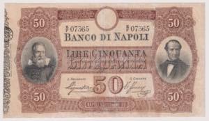Banco di Napoli - 50 Lire Galilei ... 
