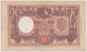 Banca d Italia - 1000 Lire Grande ... 