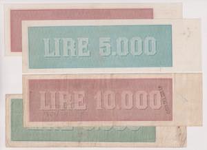 Banca d Italia - 5000 +10000 Lire ... 